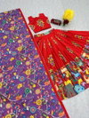PC 439 Cotton With Kalamkari Print Lehenga With Choli Dupatta  Suppliers In India